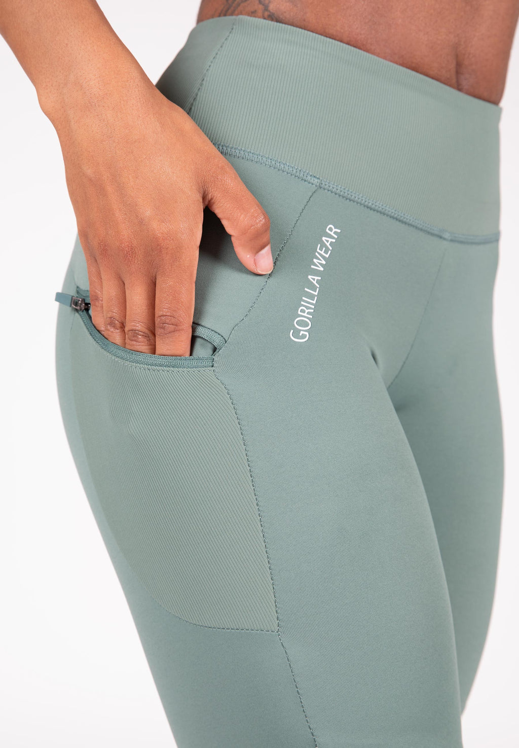 Gorilla Wear Monroe Cropped Leggings - Vert