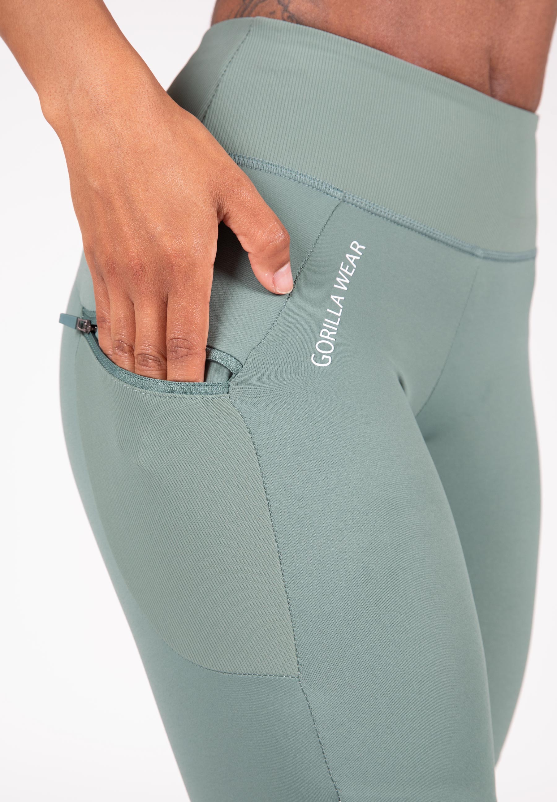Gorilla Wear Monroe Cropped Leggings - Vert