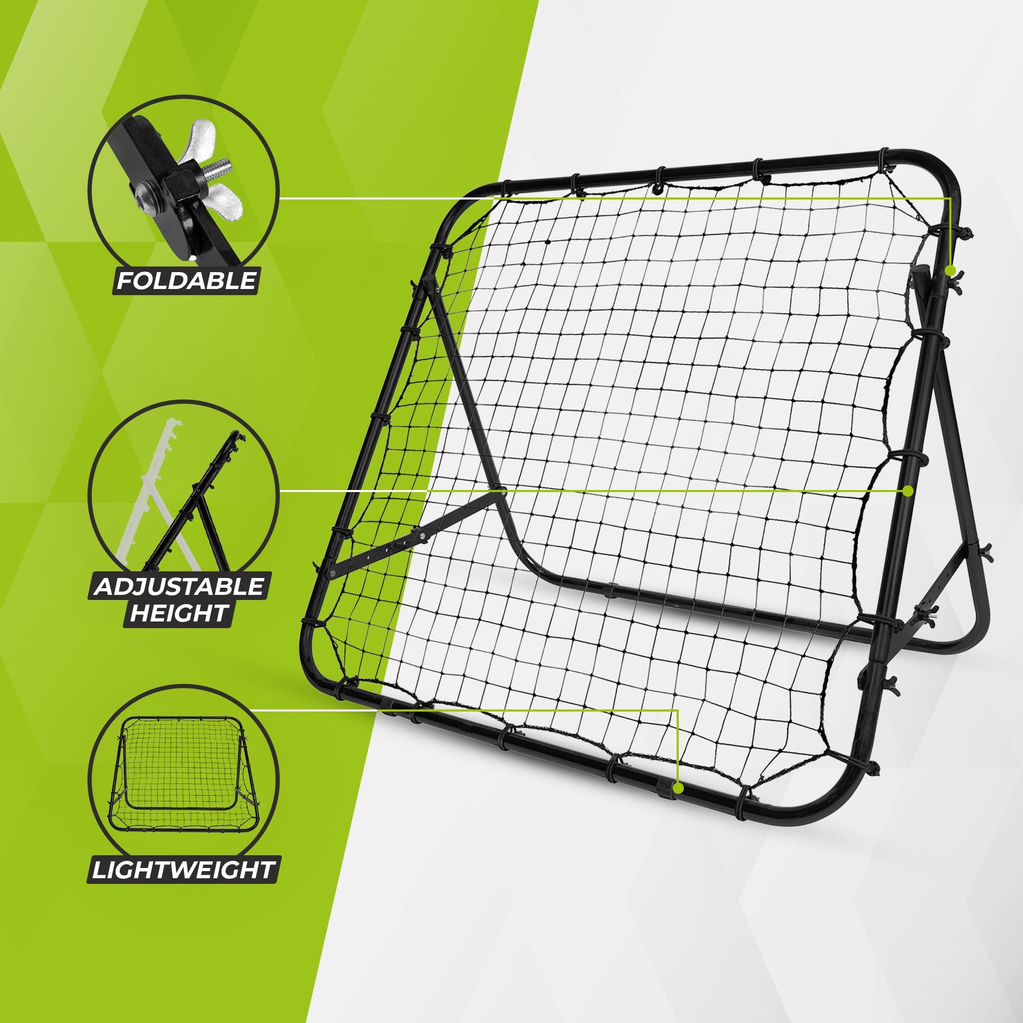 VirtuFit Rebondisseur réglable - Kickback - 100 x 100 cm