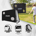 VirtuFit Voetbaldoel Pro met Doelwand - Voetbal Goal - 170 x 110 cm