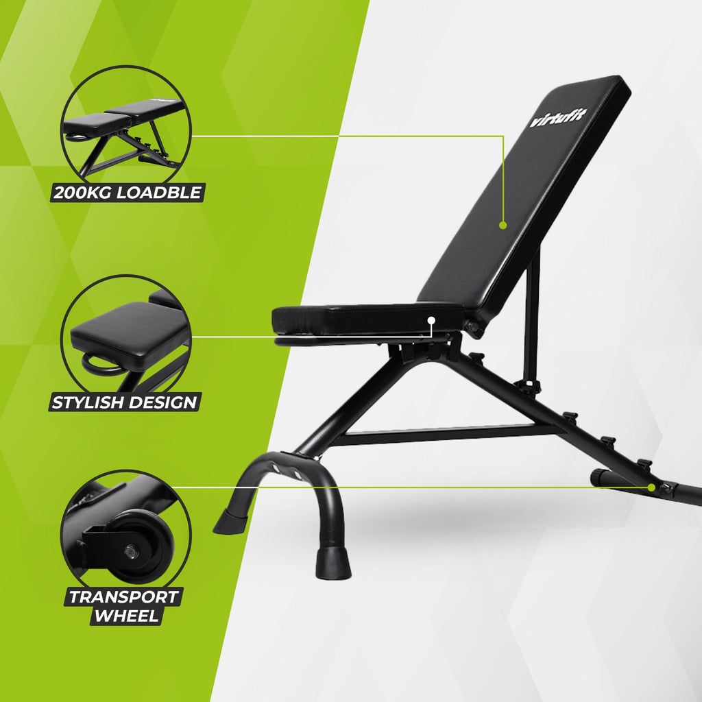 VirtuFit Banc de Fitness Multifonctionnel Réglable