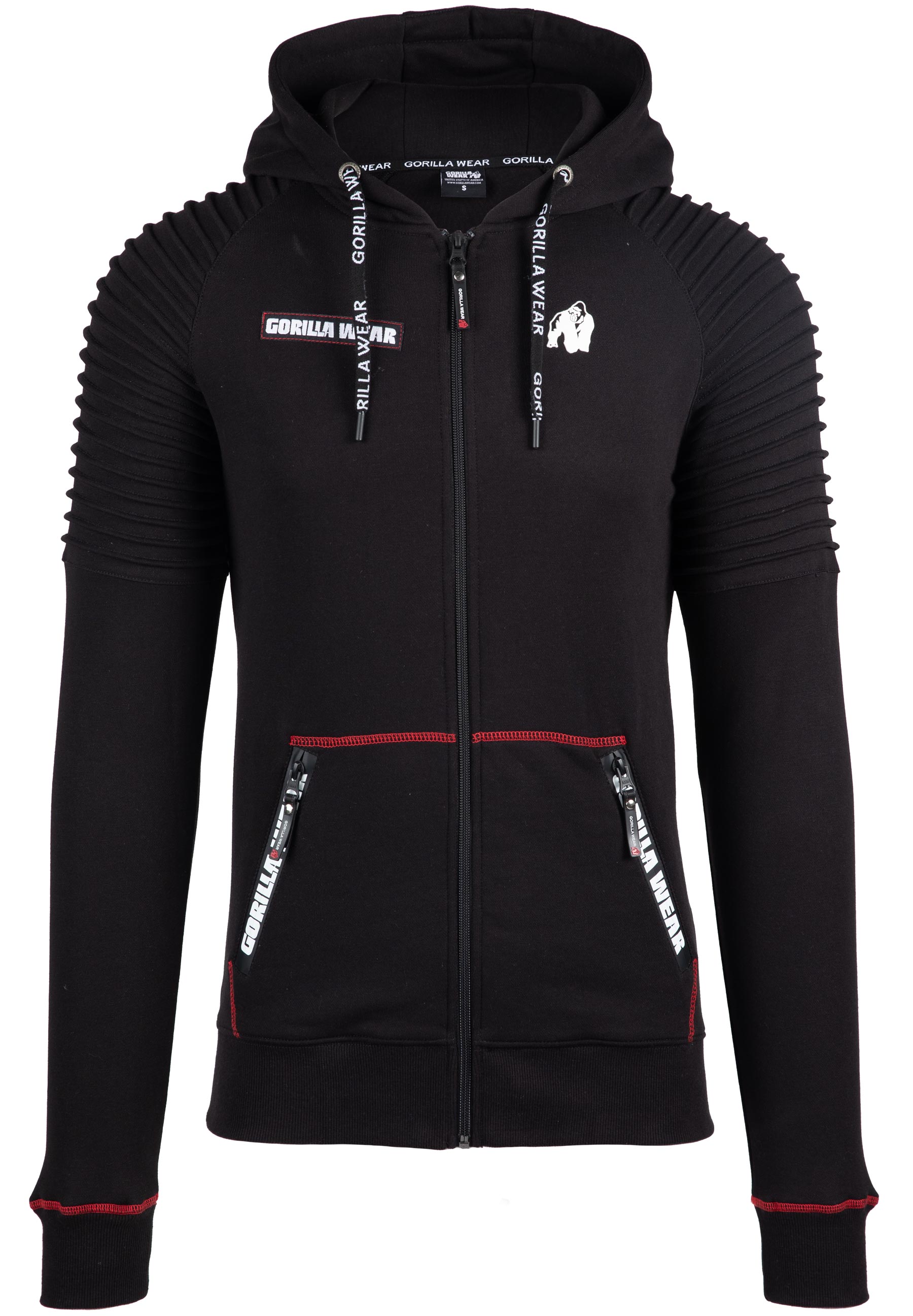 Gorilla Wear Georgia Zipped Hoodie - Noir
