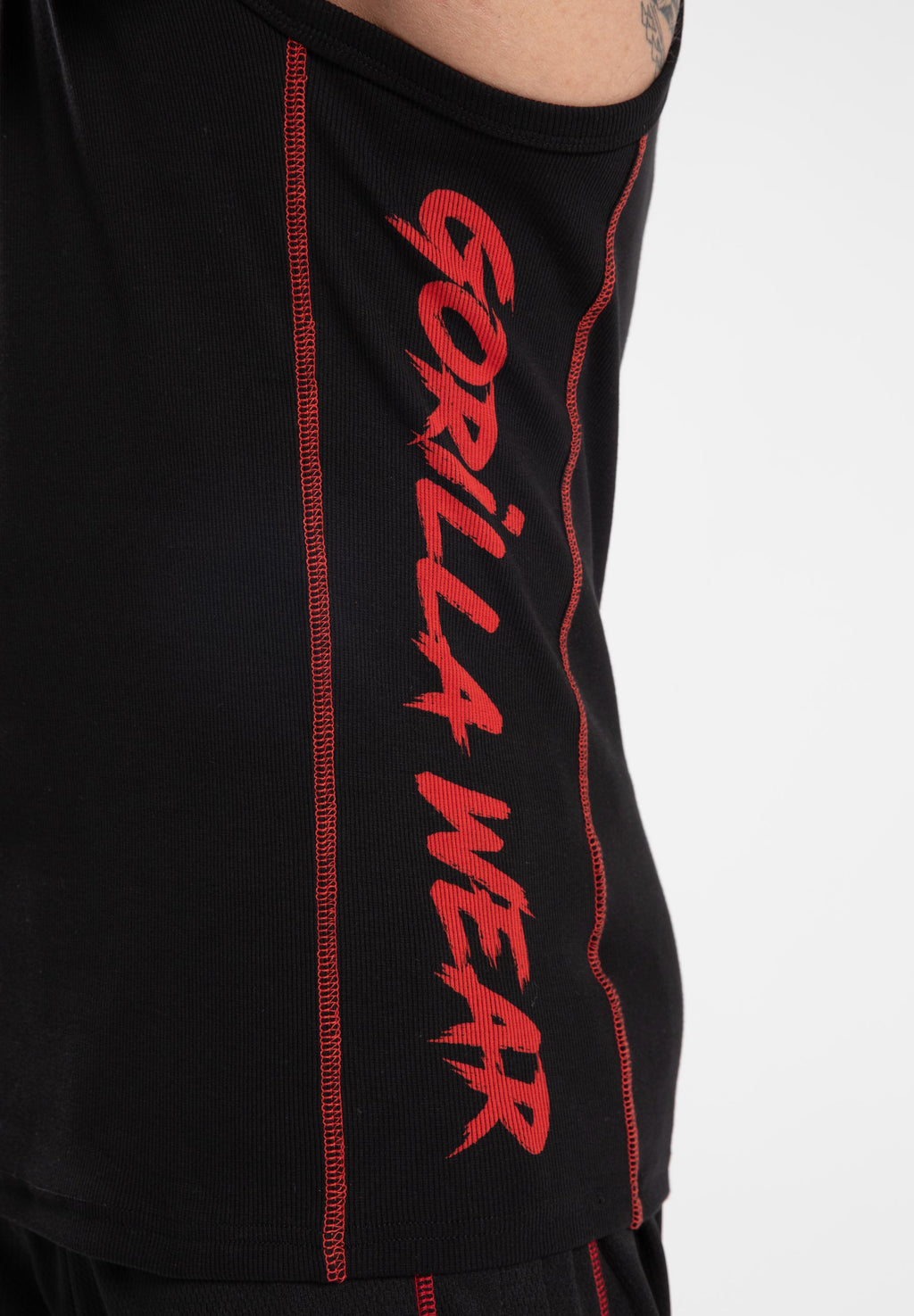 Gorilla Wear Monterey Tank Top - Noir/Rouge
