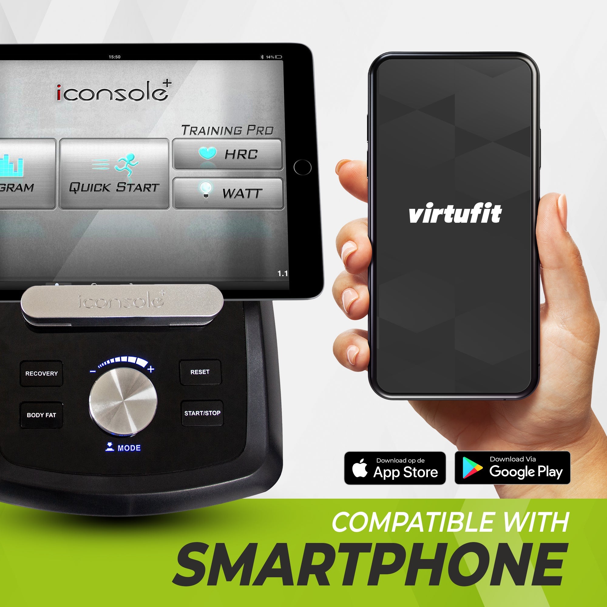 VirtuFit iConsole Total Fit Ergomètre Vélo Elliptique