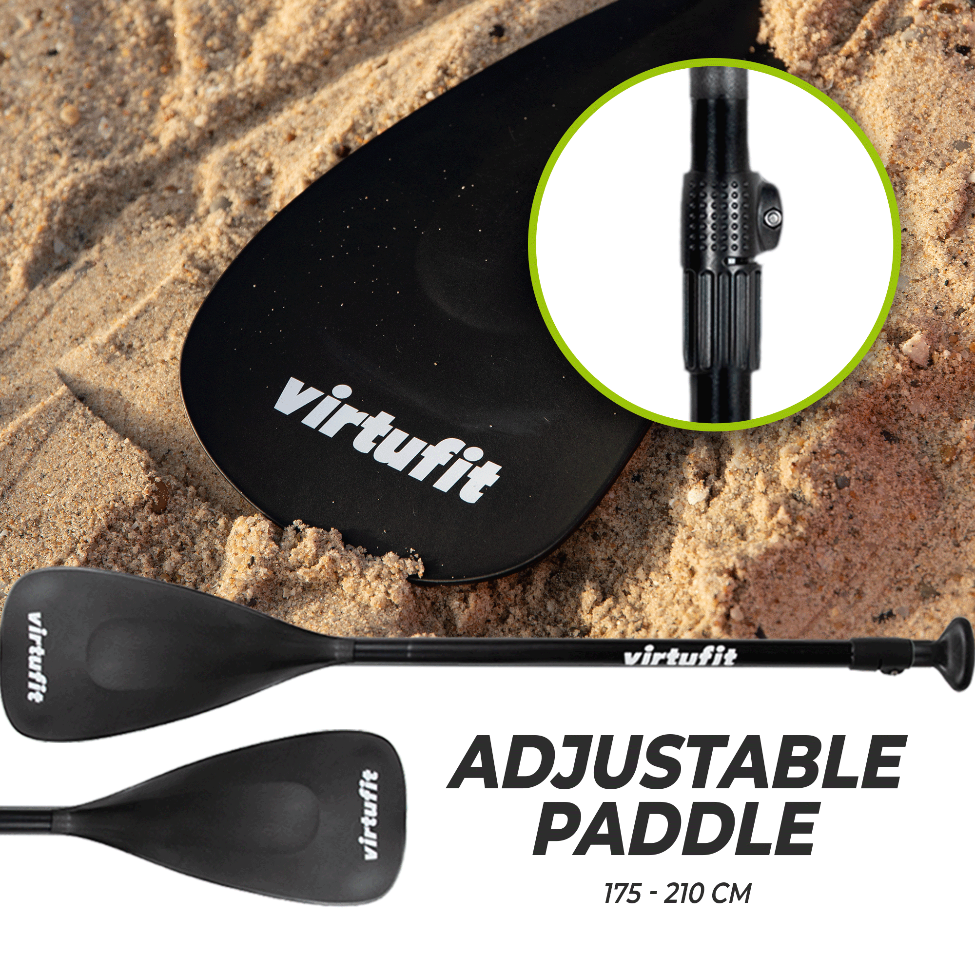 Virtufit Supboard Surfer 305 - Turquoise - Inclusief Windzeil en accessoires