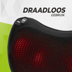VirtuFit Draadloos Massagekussen Pro - Incl. Warmtefunctie