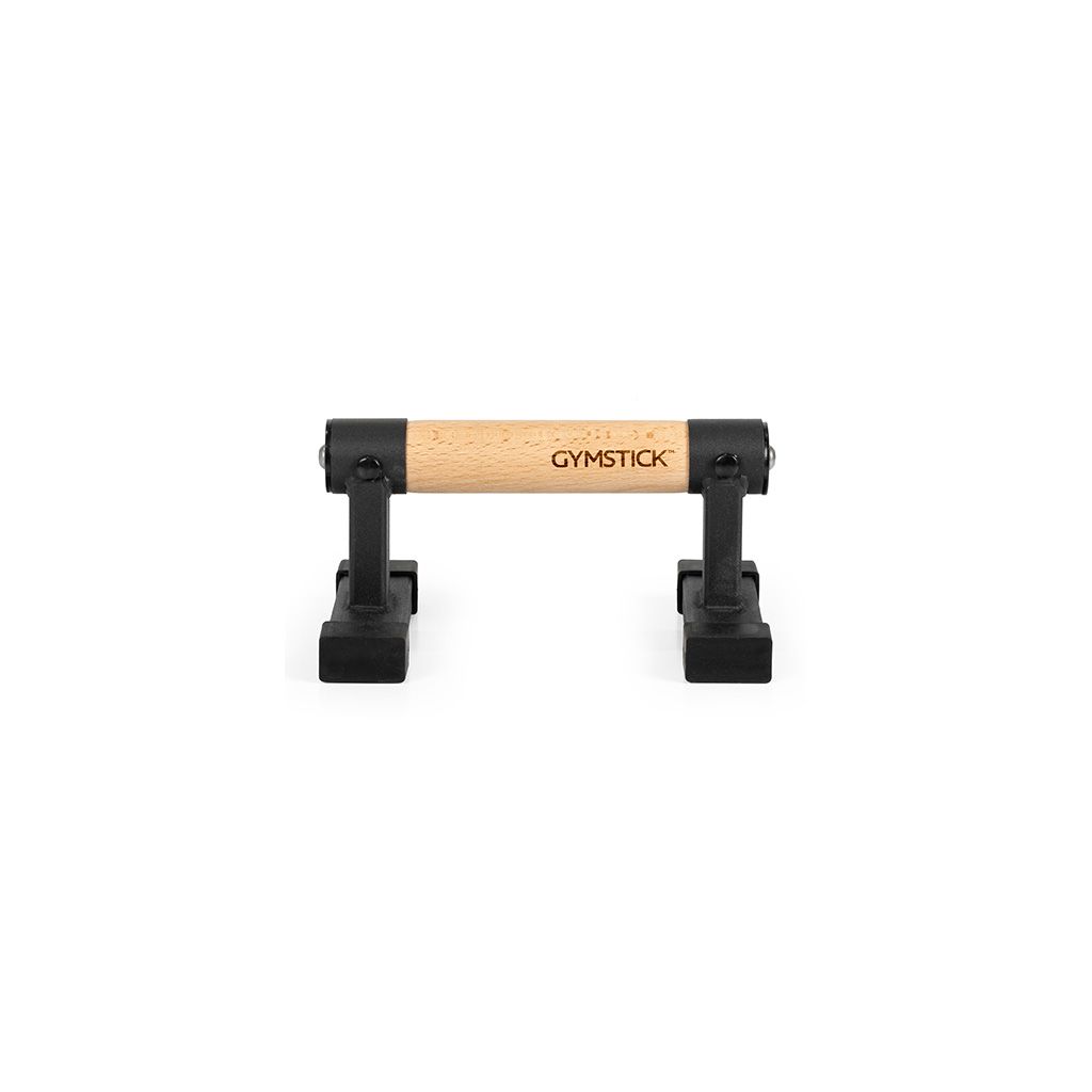 Gymstick Premium Parallettes - Supports de pompes - Bois/Noir