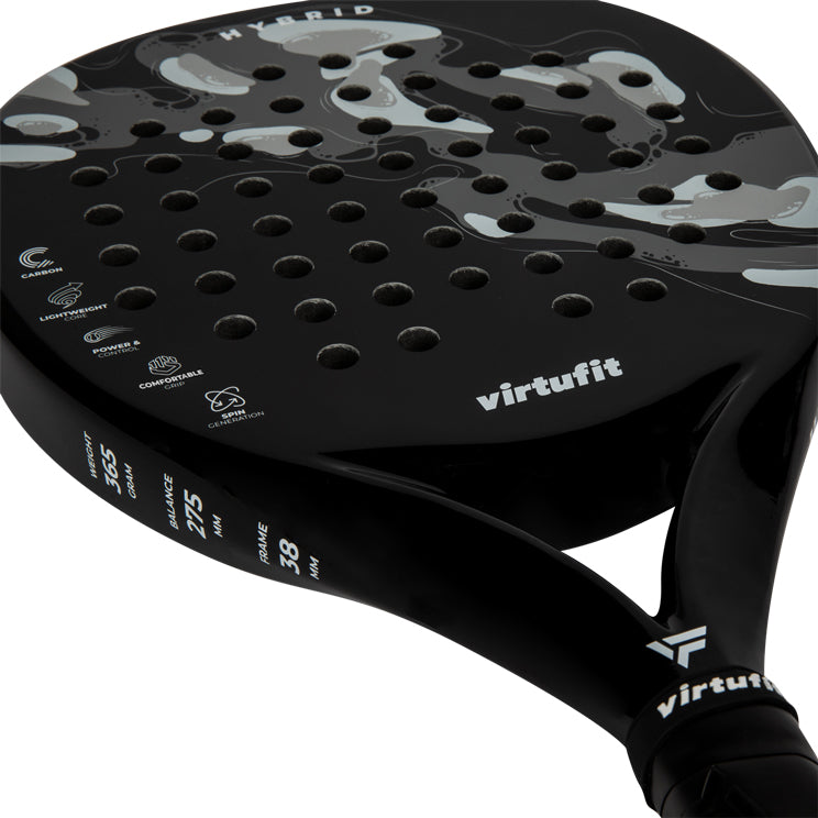 VirtuFit Hybrid Padel Set - Zwart - Grijs