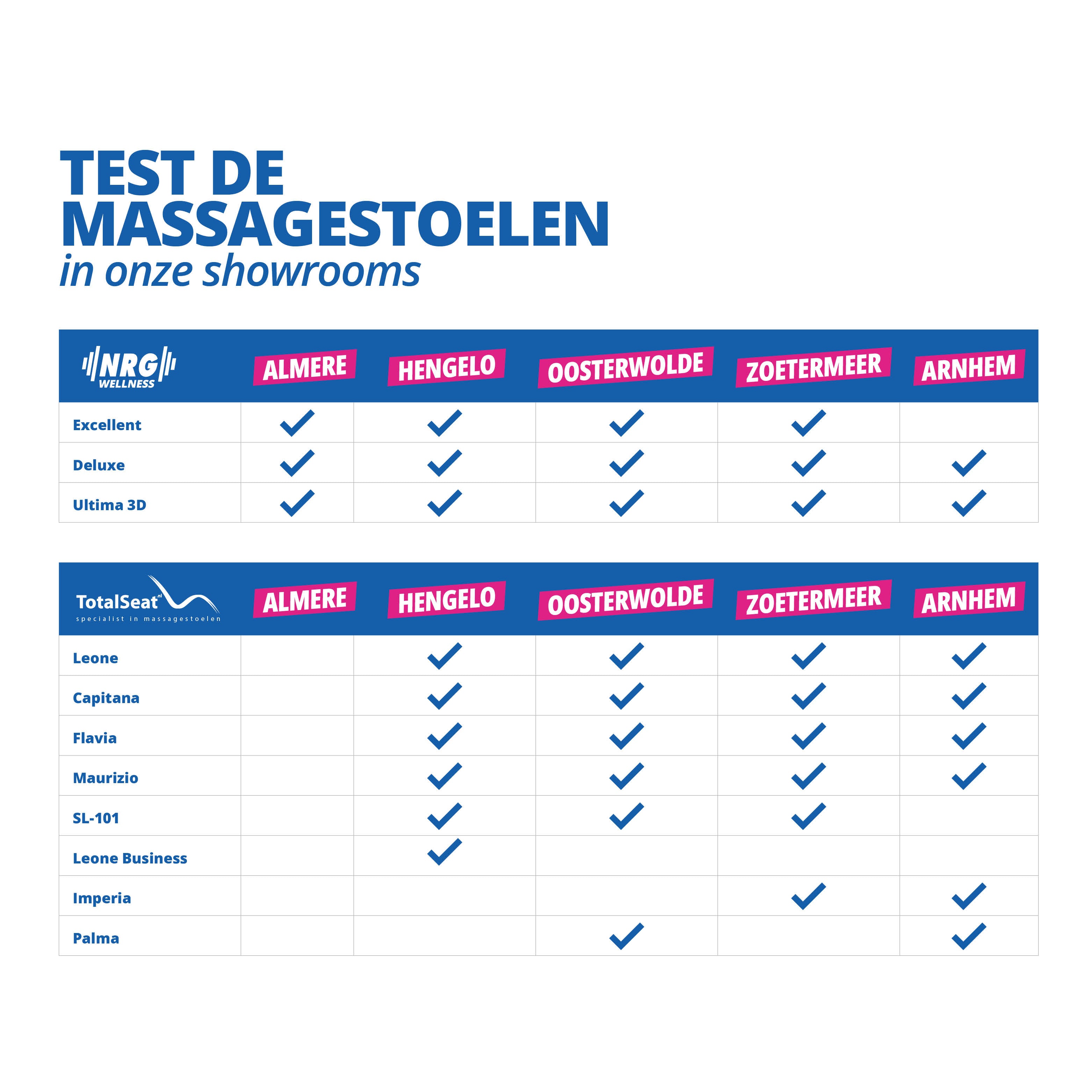 TotalSeat Massagestoel Capitana - Beige