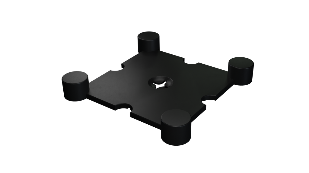Flow Fitness Dalle en caoutchouc - 100 x 100 x 2 cm - par 60 pièces