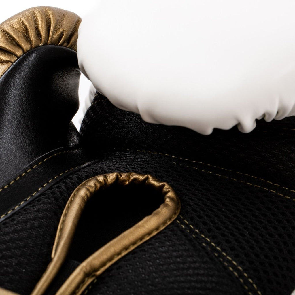Everlast Powerlock 2R Gants De Boxe - Blanc/Doré