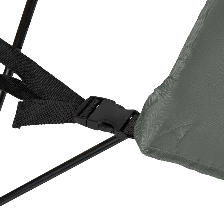 VirtuFit Campingstoel opvouwbaar met voetsteun - Strandstoel - Grijs