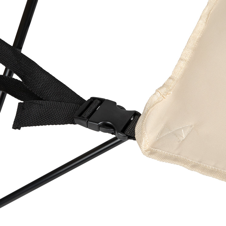 VirtuFit Campingstoel opvouwbaar met voetsteun - Strandstoel  - Beige