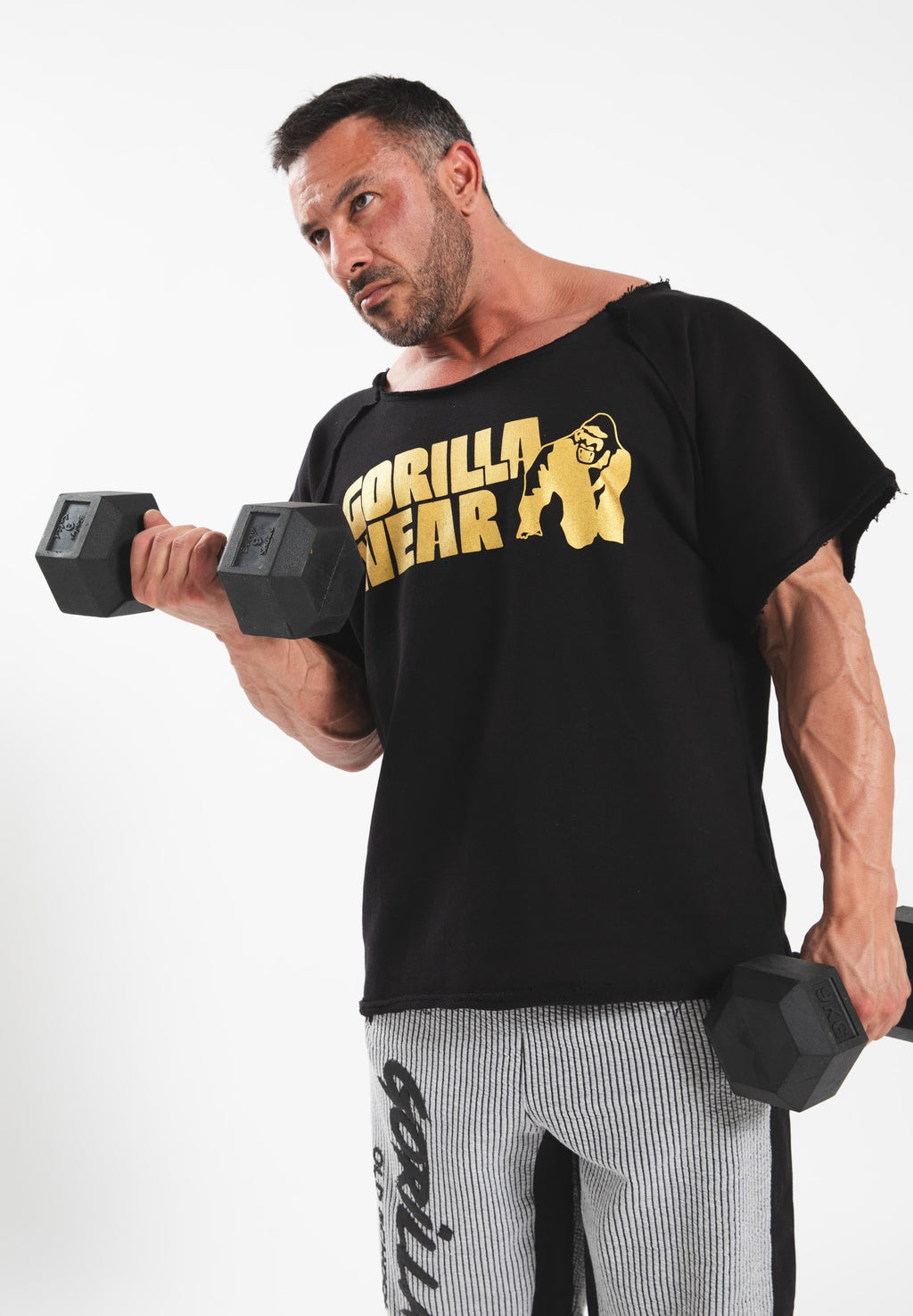 Gorilla Wear Classic Work Out Top - Noir/Or