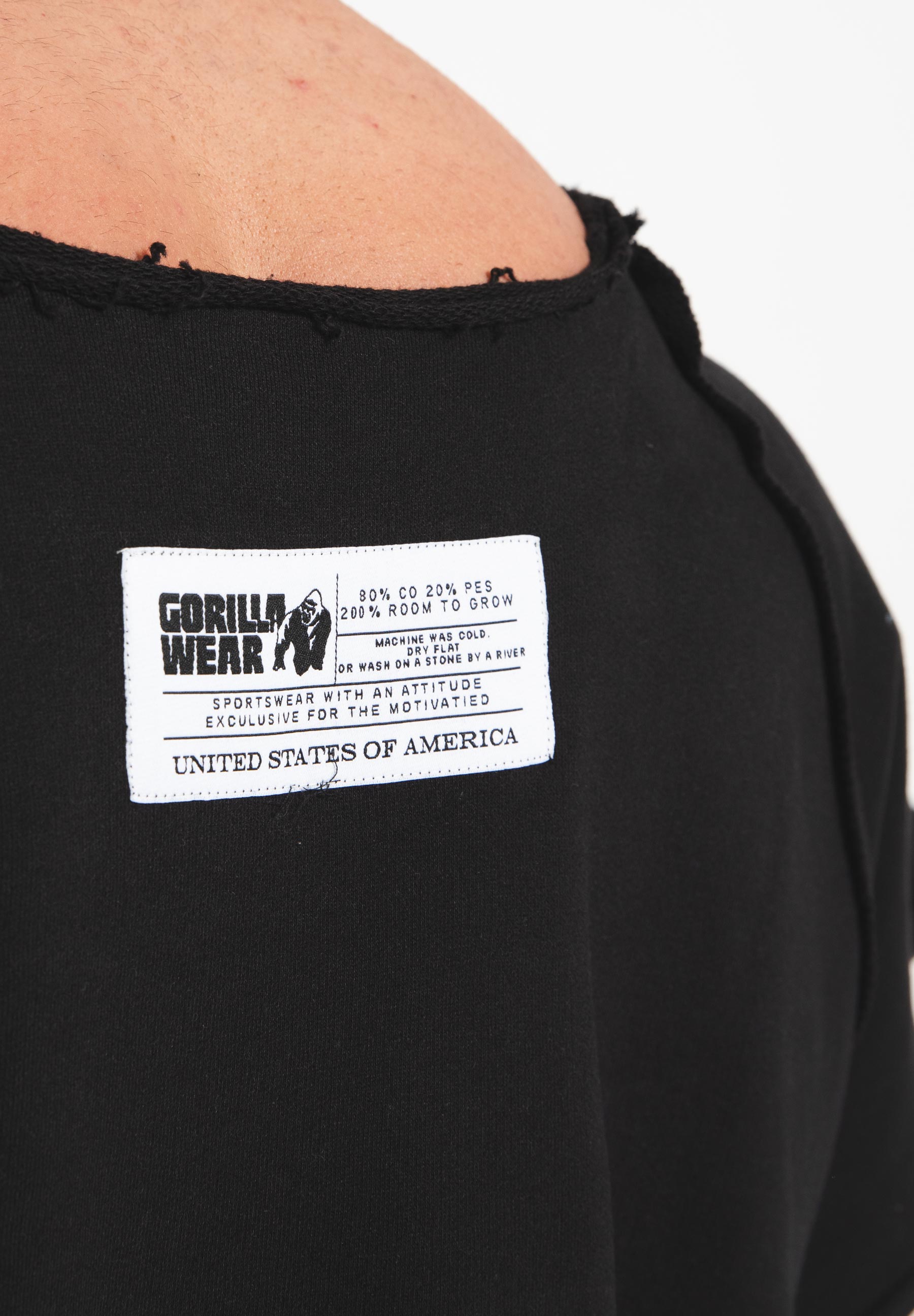 Gorilla Wear Classic Work Out Top - Noir/Or