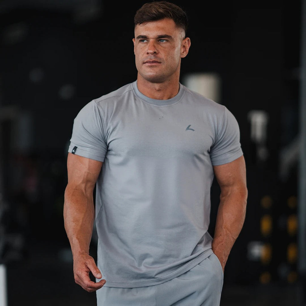 Reeva Premium Active Tee - T-shirt de Sport - Gris Clair