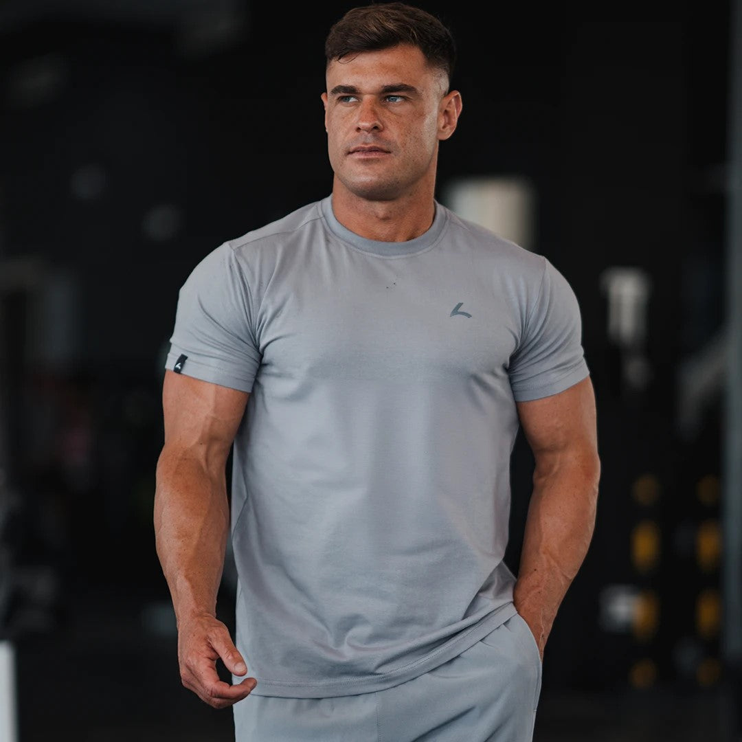 Reeva Premium Active Tee - T-shirt de Sport - Gris Clair