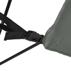 VirtuFit Opvouwbare Camping Stoel met Voetsteun - Strandstoel - Grijs - Tweedekans