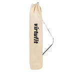 VirtuFit Opvouwbare Camping Stoel met Voetsteun - Strandstoel - Beige - Tweedekans