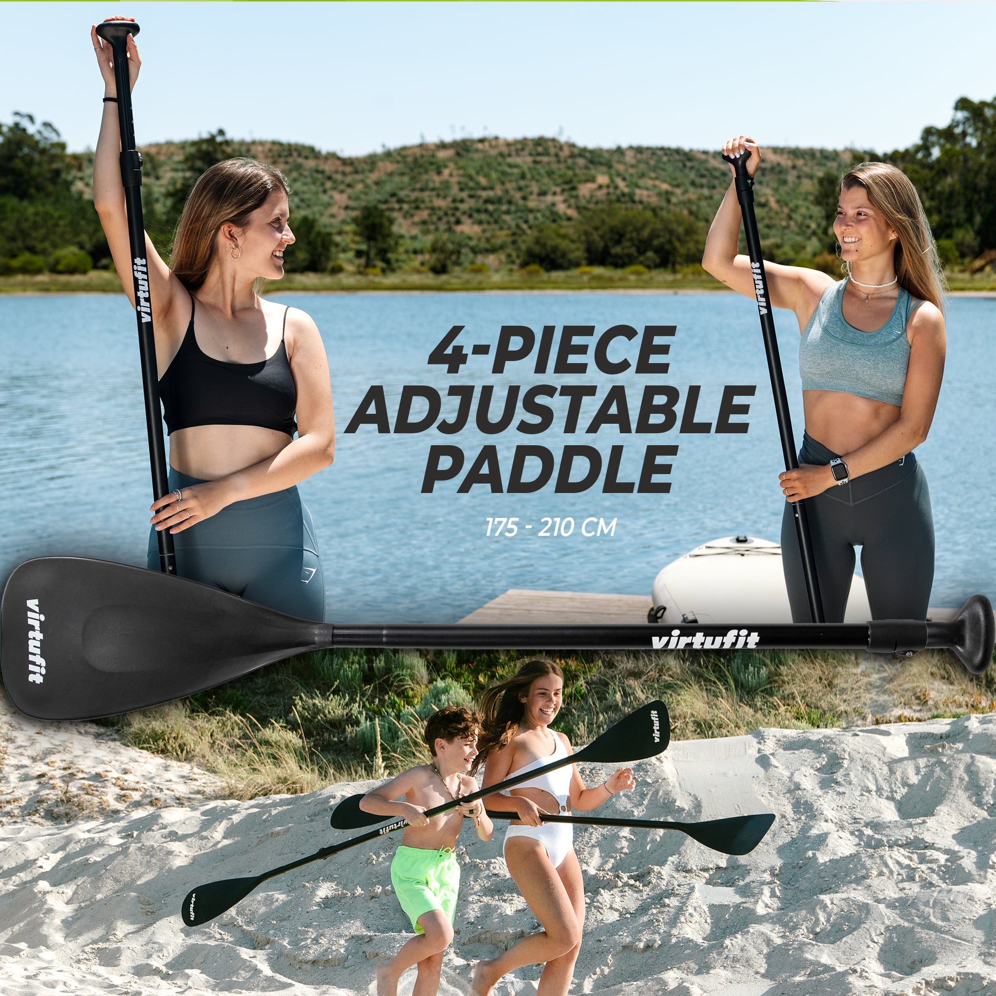 VirtuFit Supboard Cruiser 305 - Sand Beige - Met Kajak zitje, accessoires en draagtas