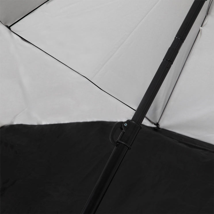 VirtuFit Strandparasol Premium - Windscherm - 225 cm - Beige - Tweedekans