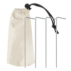 VirtuFit Strandparasol Premium - Windscherm - 225 cm - Beige - Tweedekans