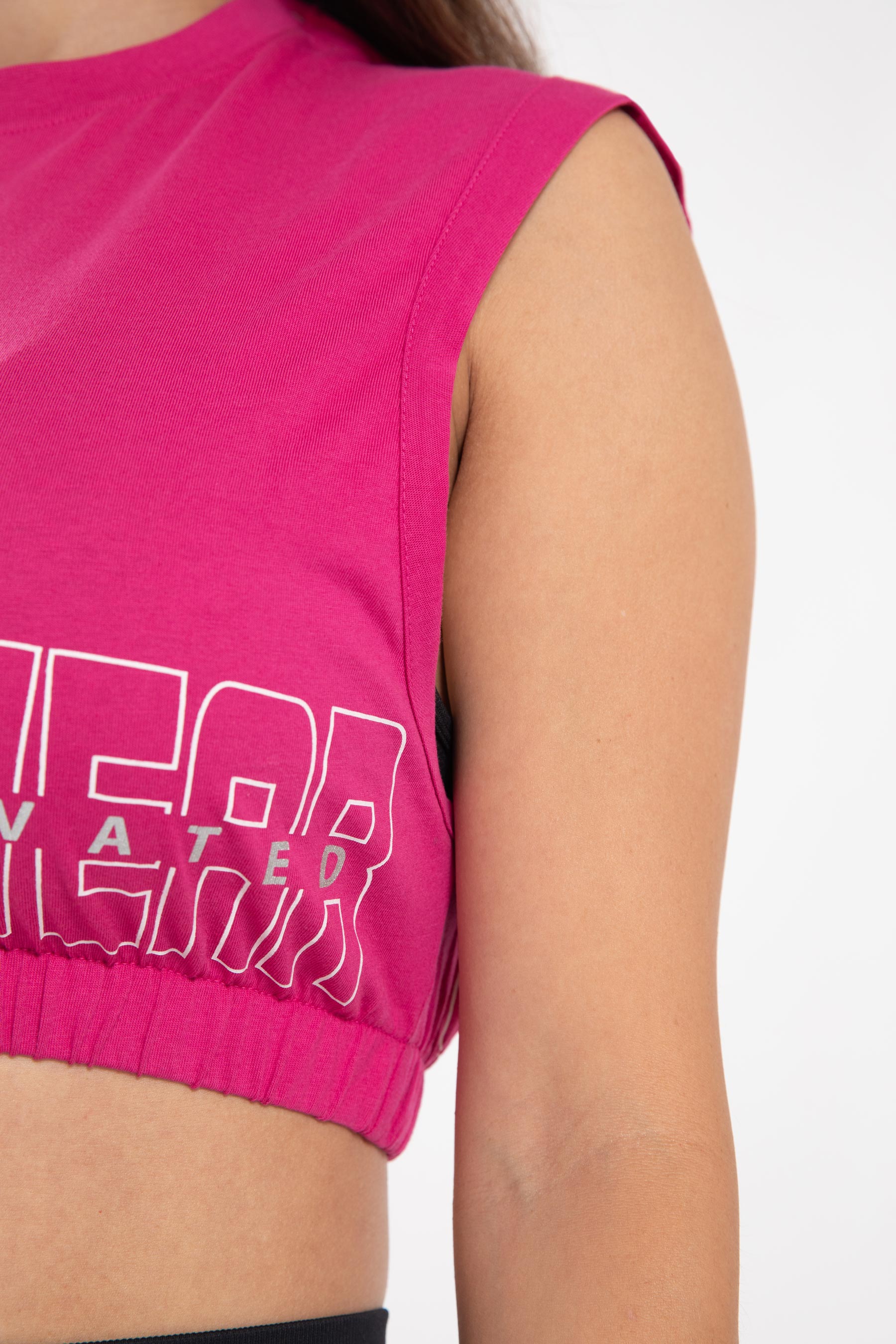 Gorilla Wear Albion Oversized Crop Top - Rose