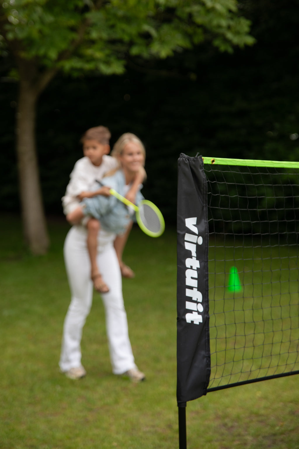 VirtuFit Badminton- en Tennisnet - 510 cm - Inclusief draagtas - Tweedekans