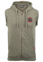 Gorilla Wear Silverdale Sweat à Capuche Sans Manche - Vert Armée