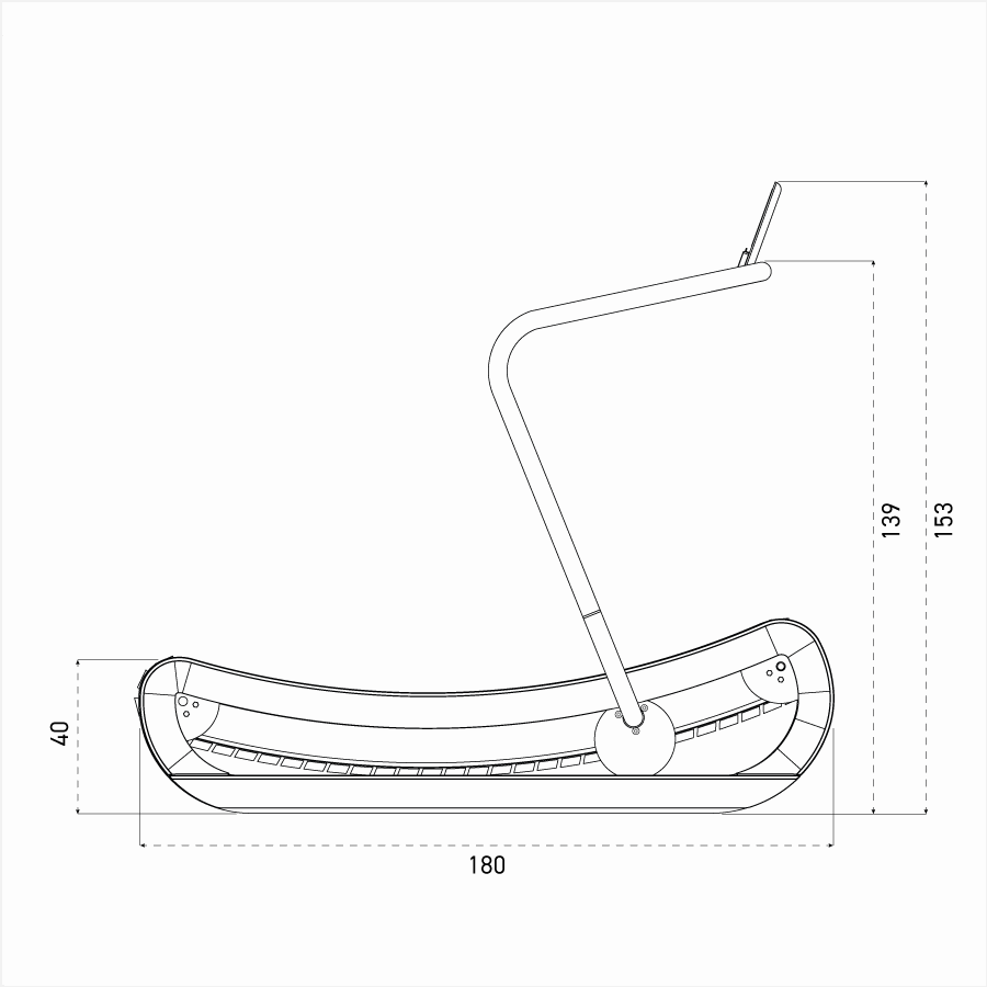 Nohrd Sprintbok V2 Loopband - Air Runner - Zwart