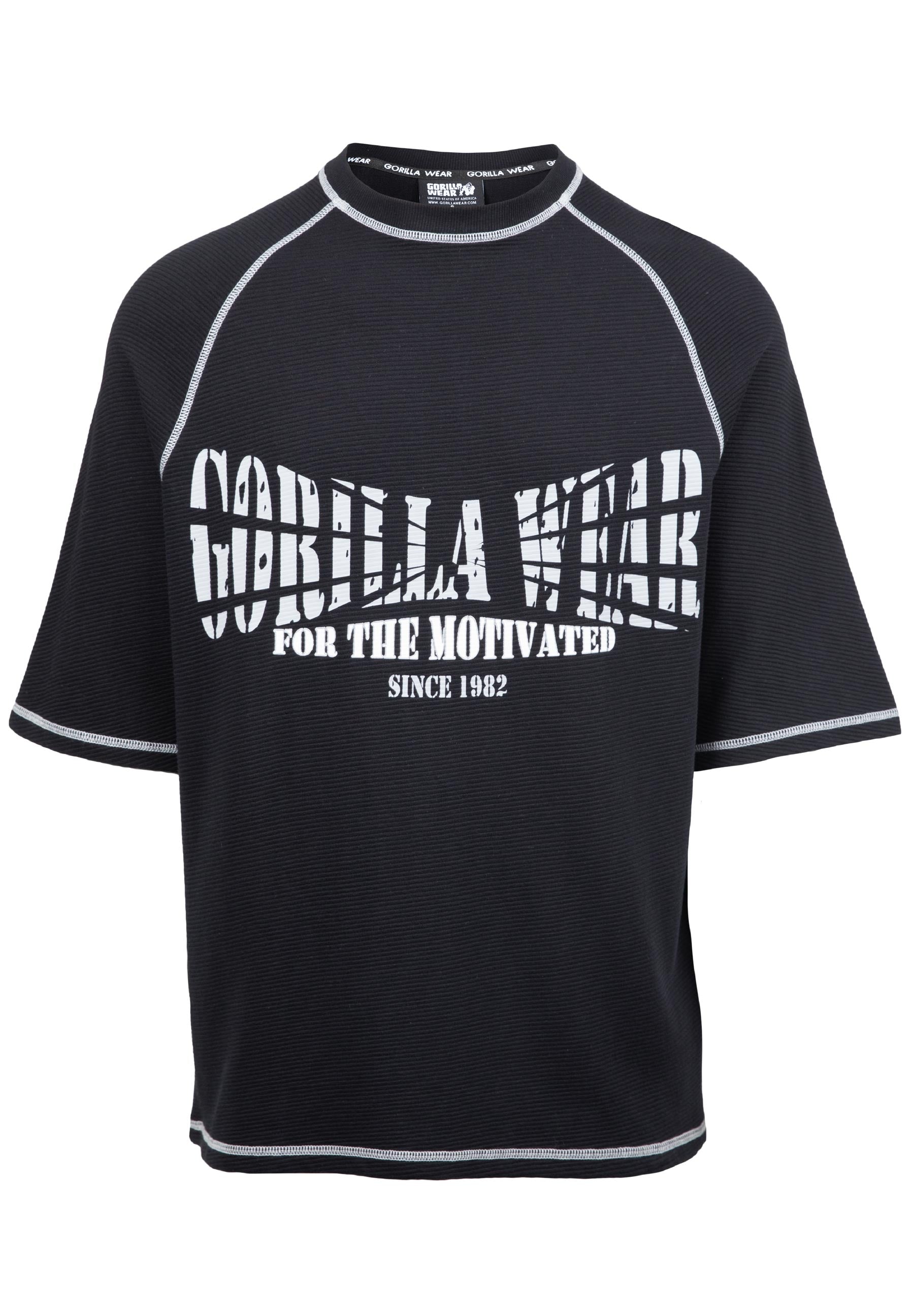 Gorilla Wear Finley Oversized T-shirt - Zwart/Rood