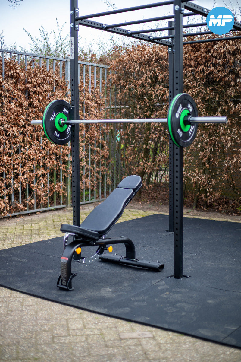 Muscle Power Banc d'entraînement réglable - Banc de musculation - Noir