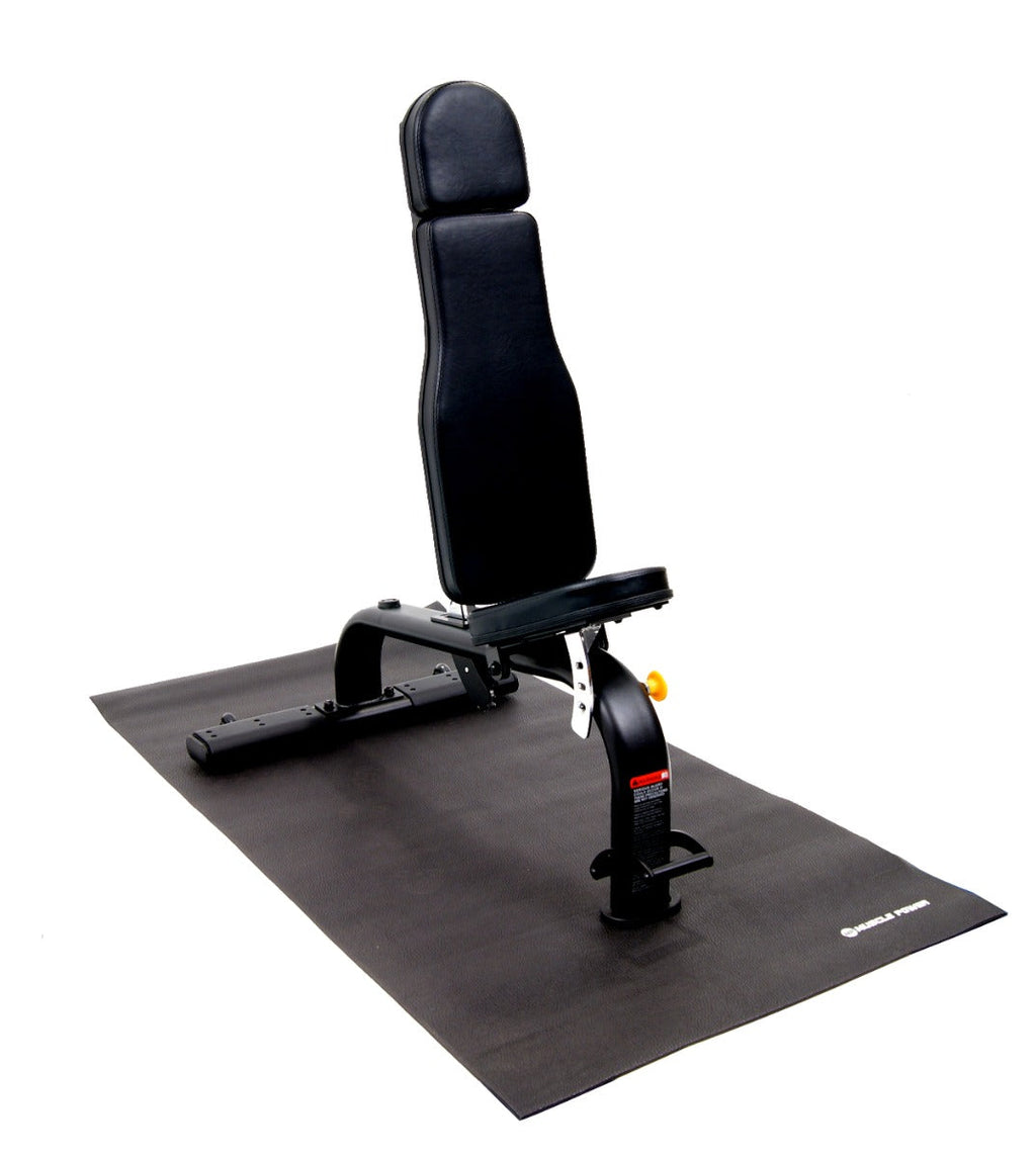 Muscle Power Banc d'entraînement réglable - Banc de musculation - Noir