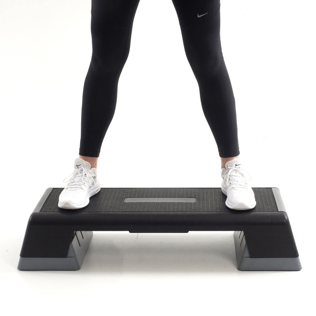 Muscle Power Step aérobie réglable - Monobloc XXL - Noir/Gris