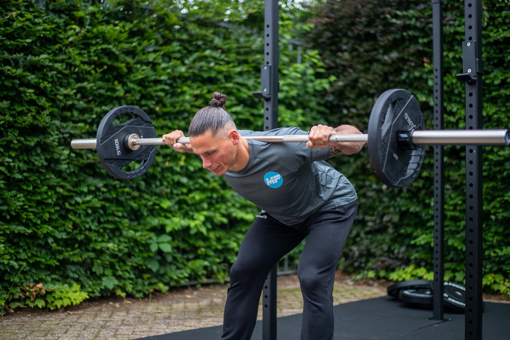 Muscle Power Barre d'haltères olympique 218 cm - Haute performance