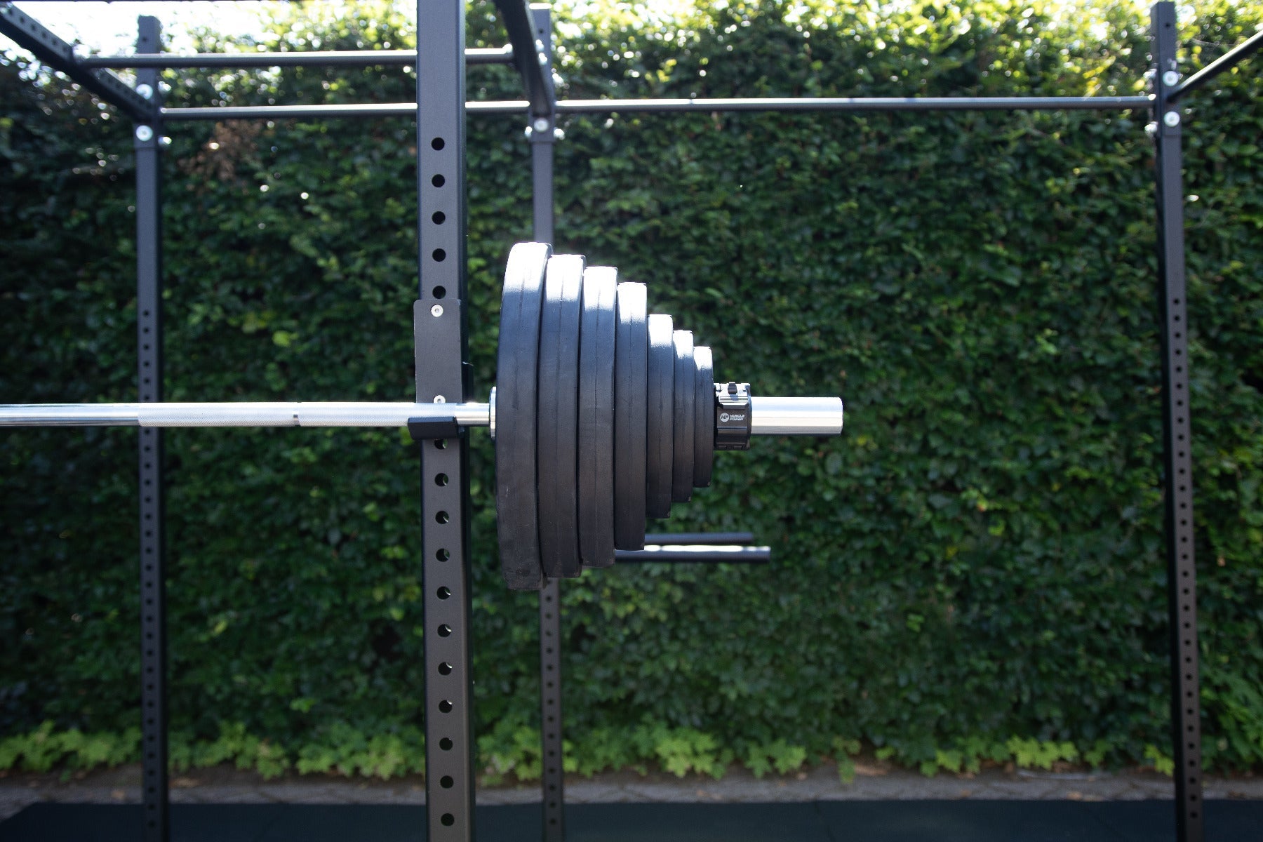 Muscle Power Olympische Halterschijf met Handgrepen - Rubber - 1,25 kg