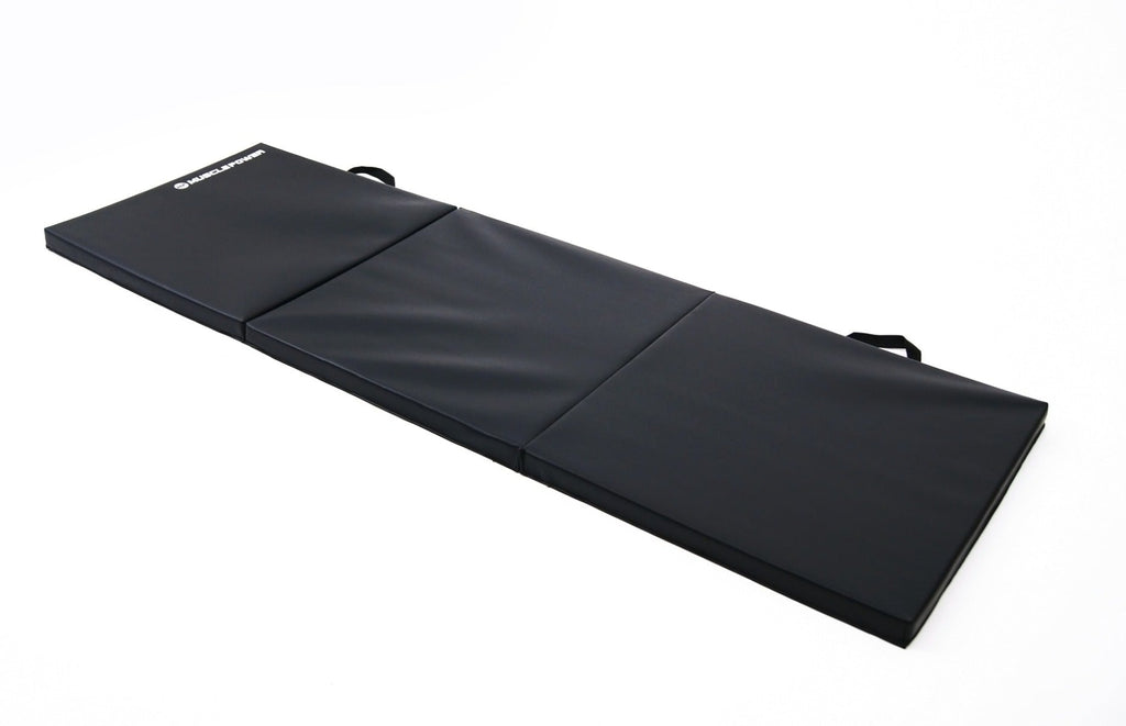 Muscle Power Tapis de yoga pliable Tri-Fold - Noir