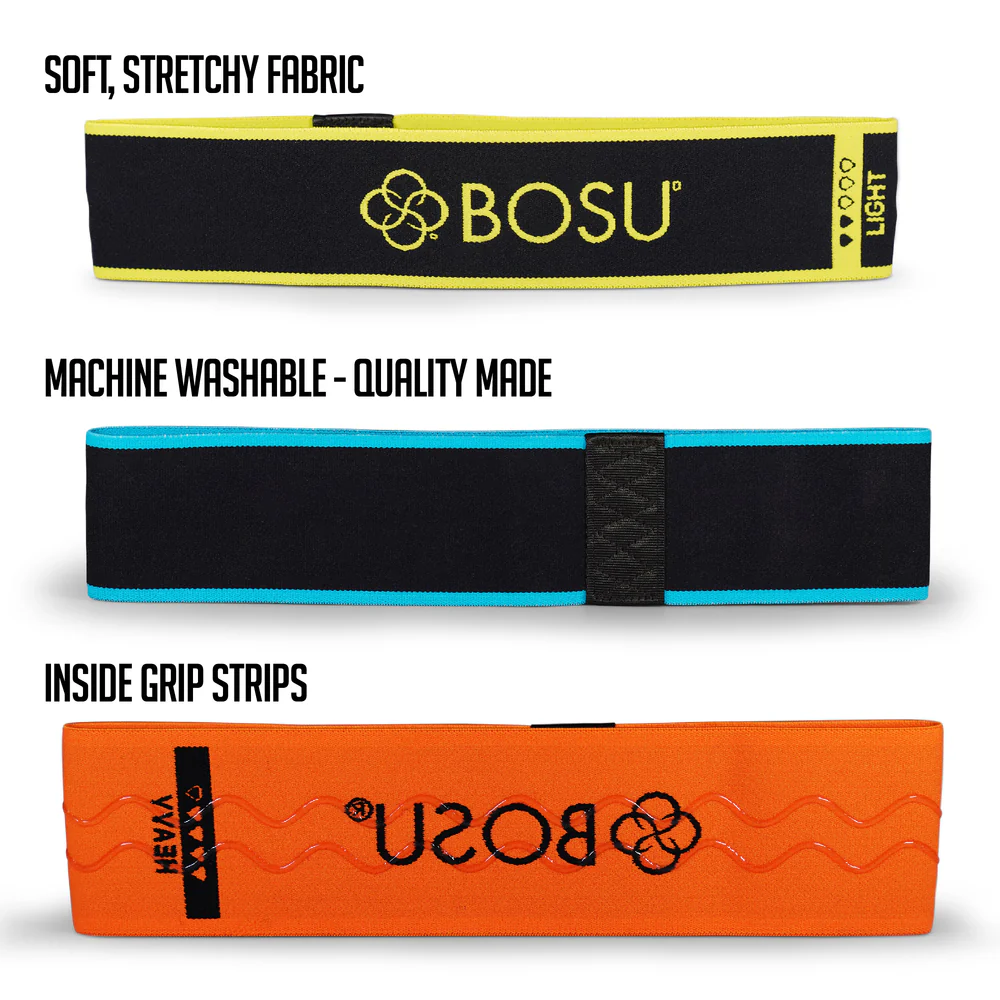 Bosu Weerstandsband - Fabric Resistance Bands - Licht - Geel