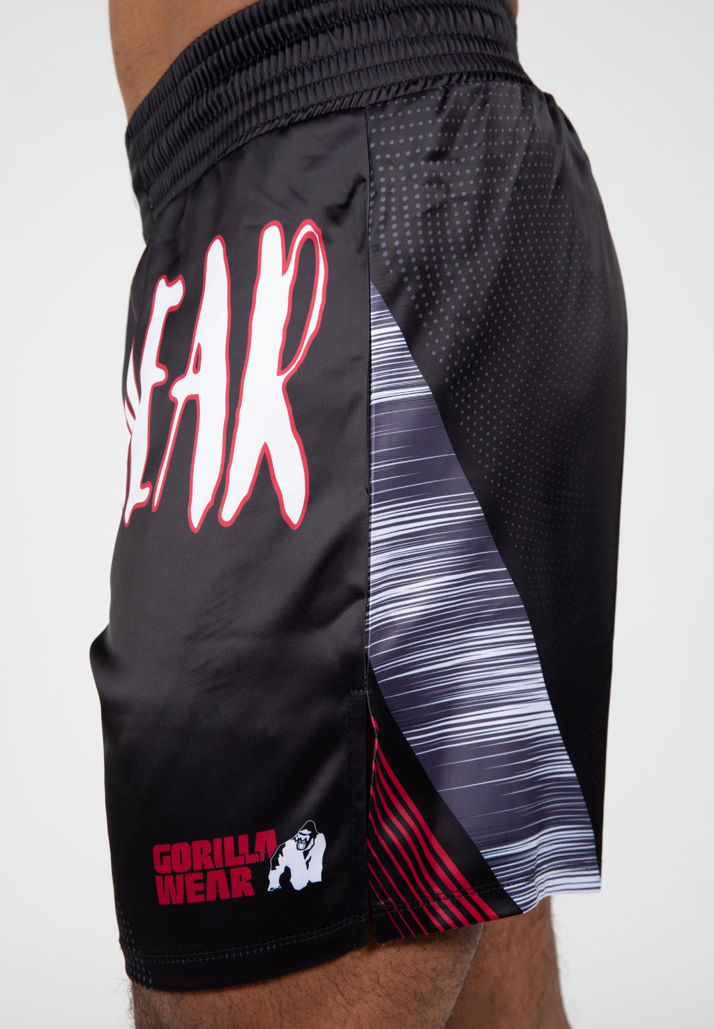 Gorilla Wear Clayton Shorts de Boxe - Noir/Rouge