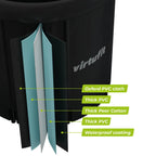 VirtuFit IJsbad XXL - 375 Liter - Antraciet - Inclusief accessoires - Tweedekans