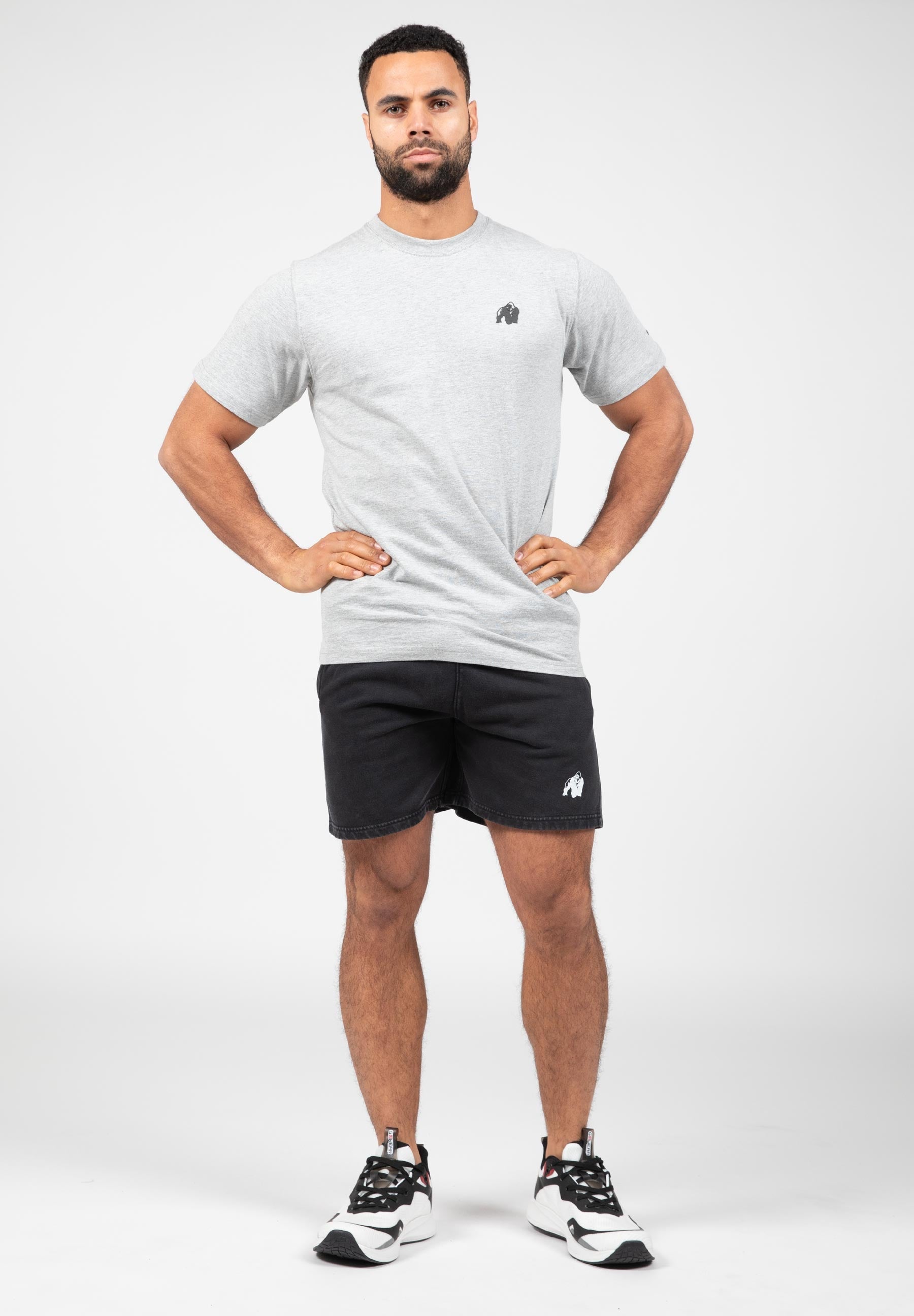 Gorilla Wear Curtis Short Joggers - Washed Gray