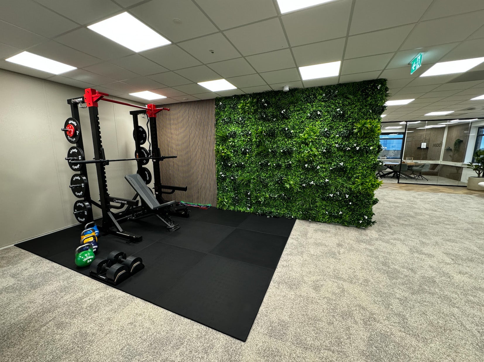 Flow Fitness Rubberen Tegel met Waterdichte SBR-laag - 100 x 100 x 2 cm