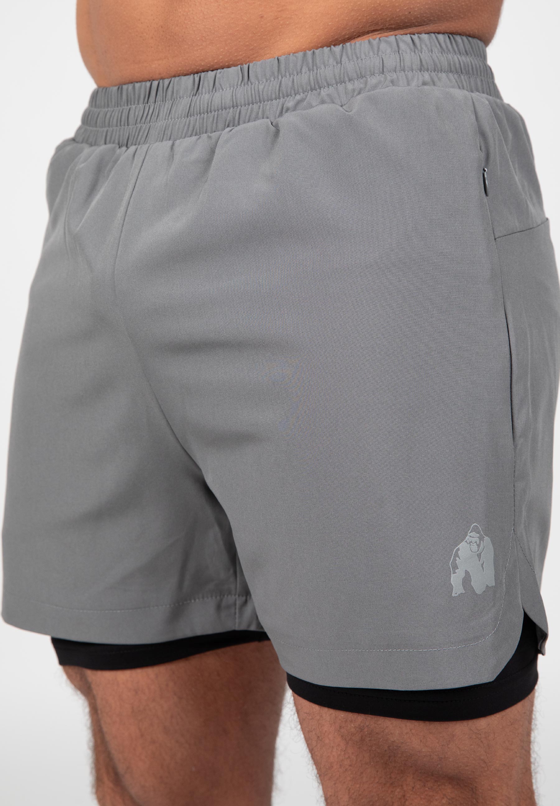 Gorilla Wear Cortez 2-en-1 Short - Anthracite