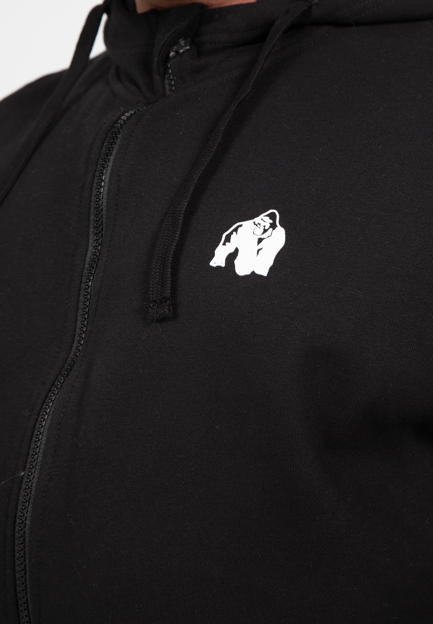 Gorilla Wear Leon Zipped Hoodie - Zwart