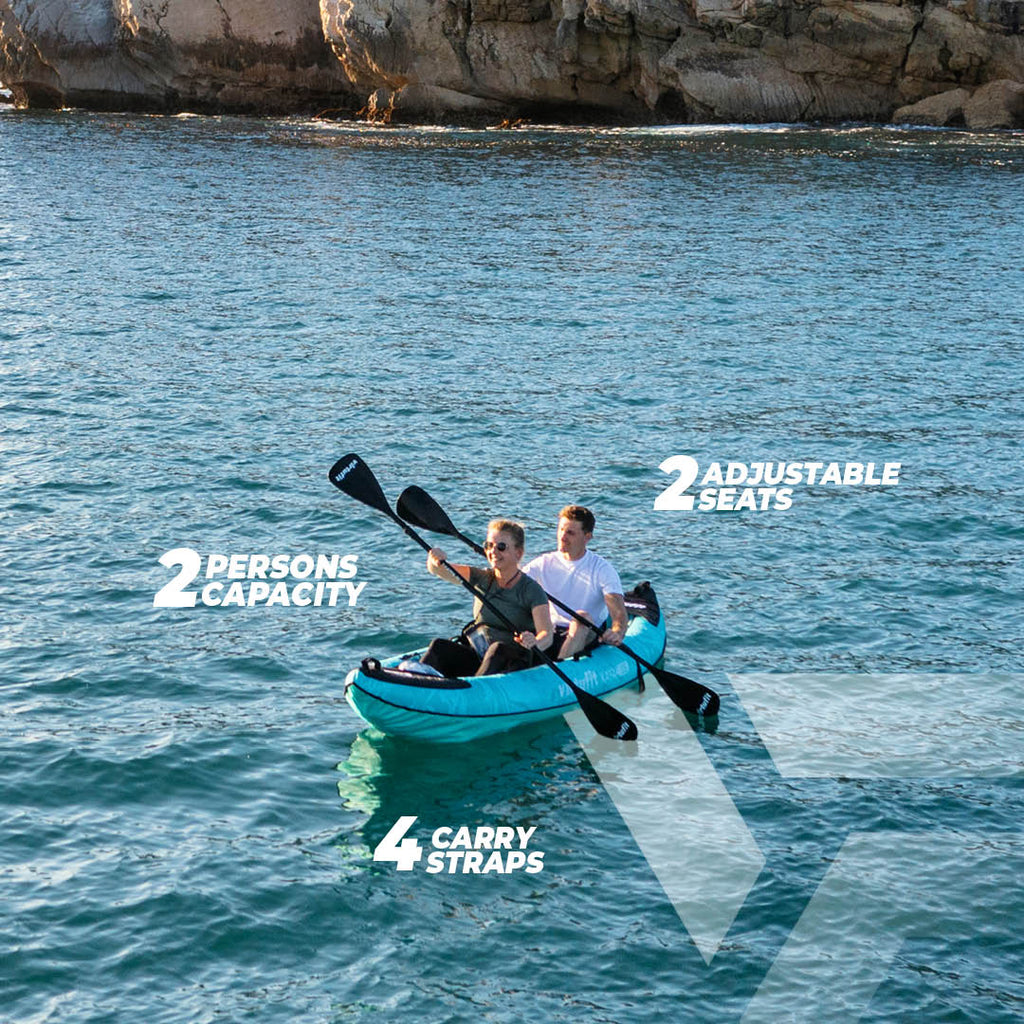 VirtuFit Kayak 335 set - Inclusief 2 peddels en zitje