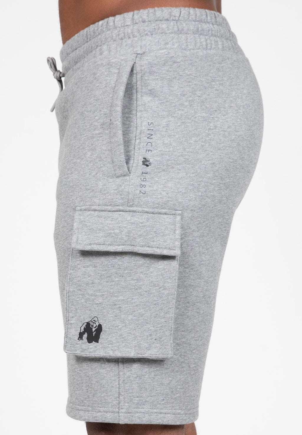 Gorilla Wear Hudson Cargo Short de Survêtement - Gris m&eacute;lang&eacute;