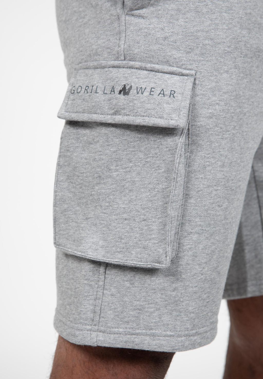 Gorilla Wear Hudson Cargo Short de Survêtement - Gris m&eacute;lang&eacute;
