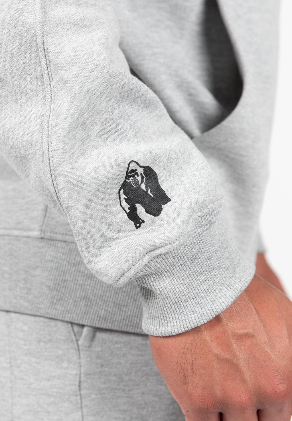 Gorilla Wear Sweat à Capuche Zippé Utah - Gris Clair