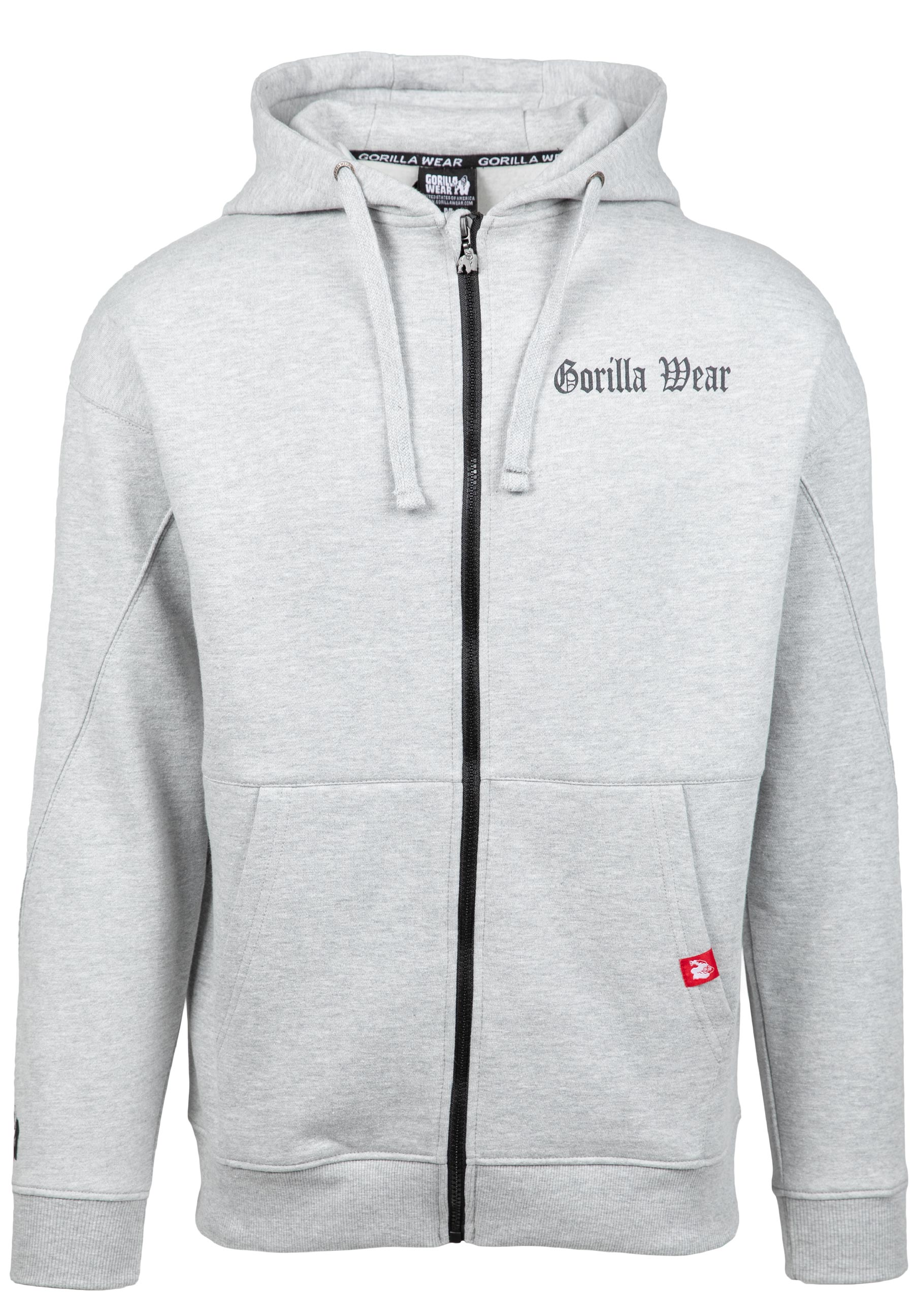 Gorilla Wear Sweat à Capuche Zippé Utah - Gris Clair
