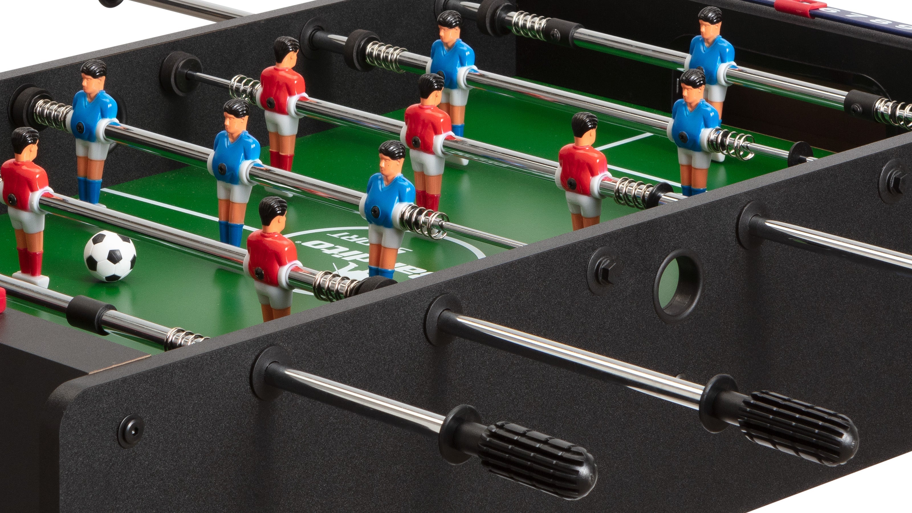 Bandito Mini Tafelvoetbal met Telescopische Stangen - Zwart